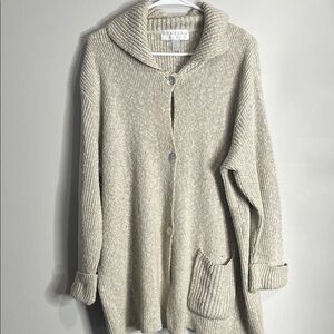 Cozy Beige Cardigan by Brazeau